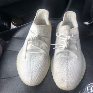 Triple white yeezys